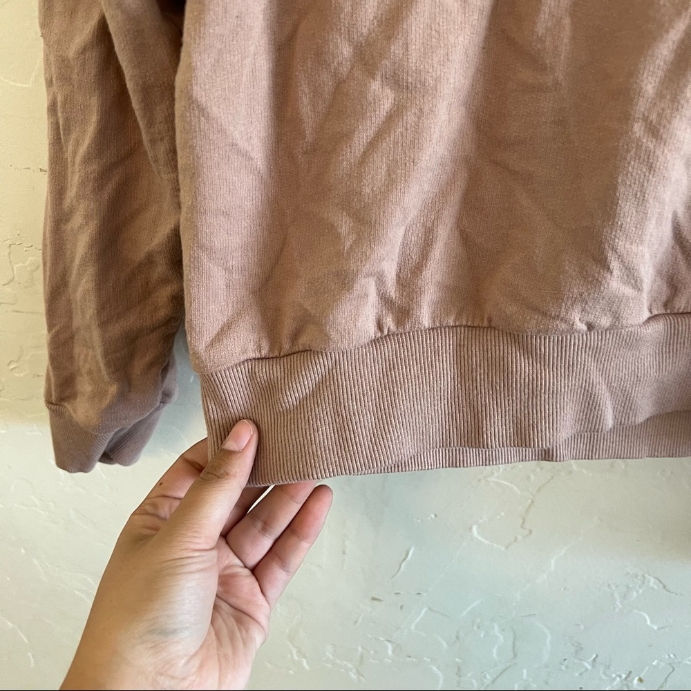 Divided Pink & Cream Color Block Sweatshirt Medium - Picture 4 of 10